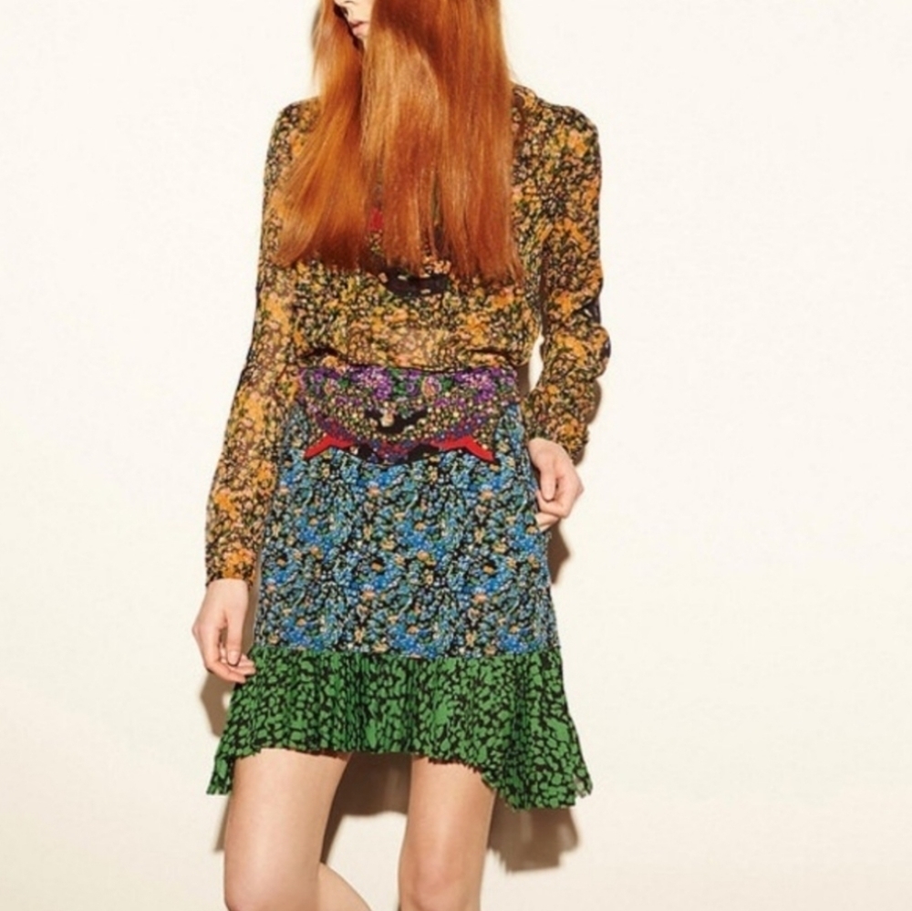 Coach 1941 Skirt floral silk